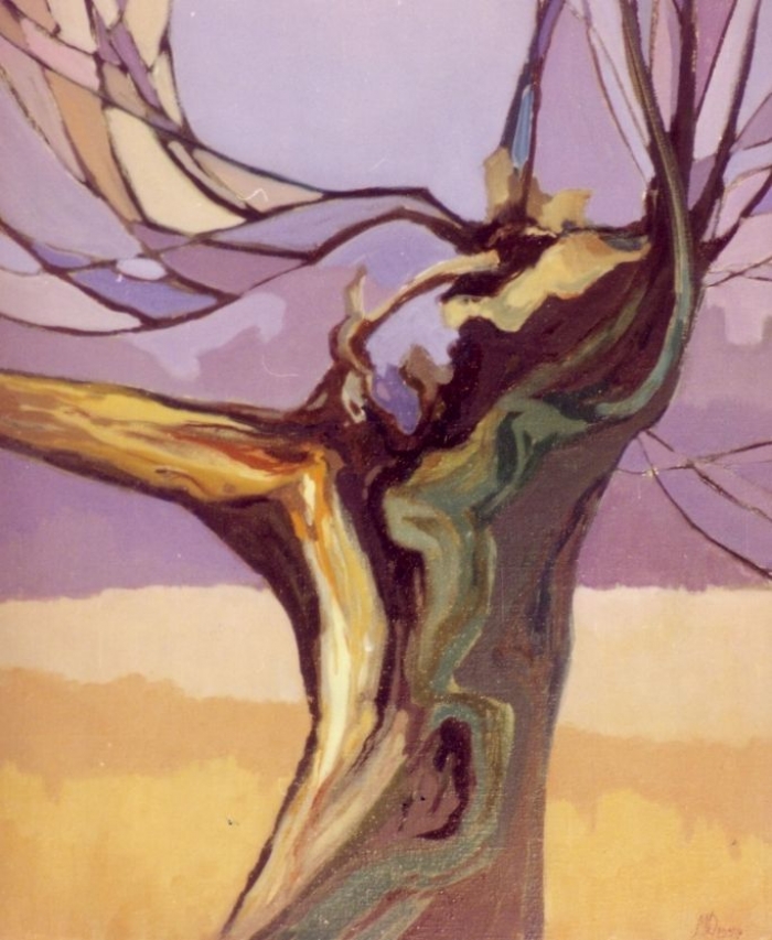 Willow, oil, 50x40, Małgorzata Domańska