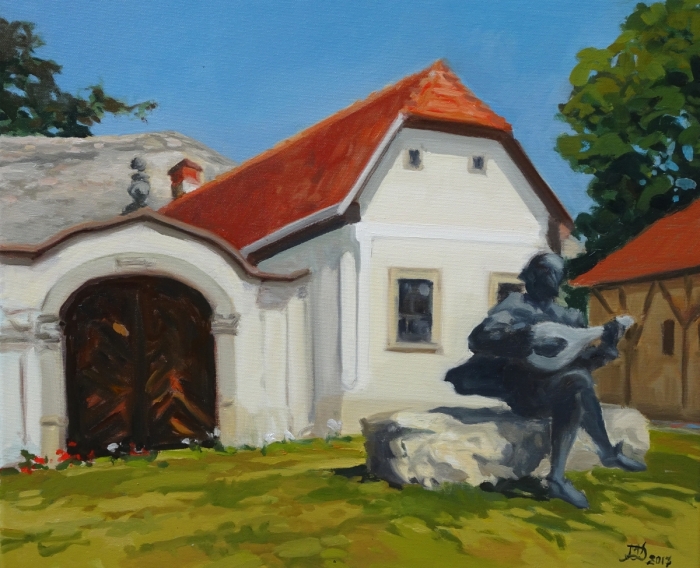 „Eger", oil, 50x70, Małgorzata Domańska
