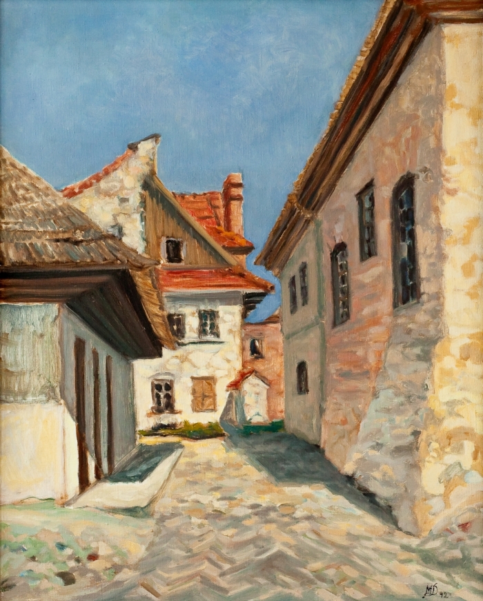 The Backstreet, oil, 65x52, Małgorzata Domańska