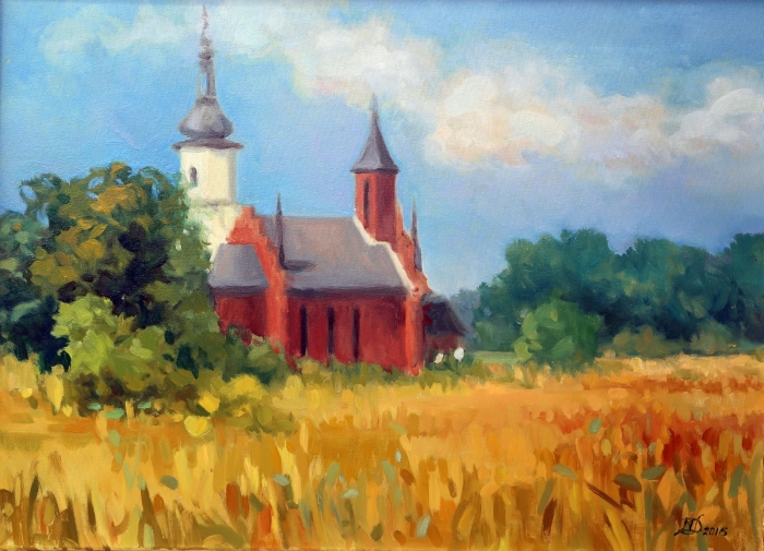 „Dobra", oil, 50x70, Małgorzata Domańska