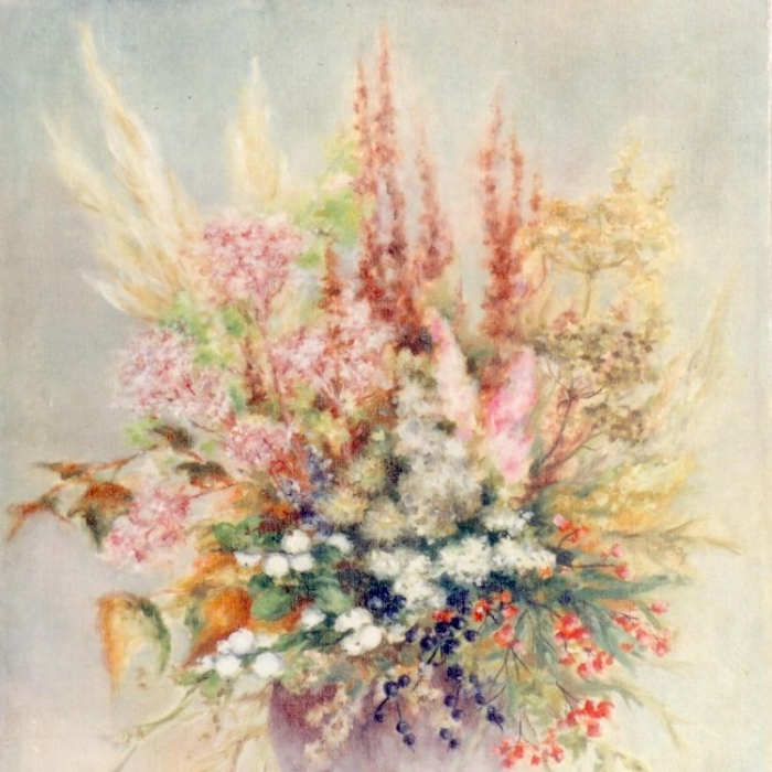 „Pastelowa", olej, 60x50, Małgorzata Domańska