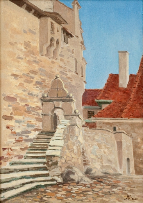 „Zamek Czocha II”, olej, 70x50, Małgorzata Domańska